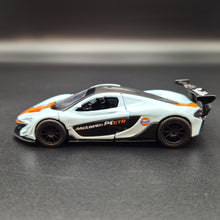 Load image into Gallery viewer, Explorafind 2016 McLaren P1 GTR Gulf Blue 1:40 Die Cast Car
