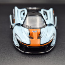 Load image into Gallery viewer, Explorafind 2016 McLaren P1 GTR Gulf Blue 1:40 Die Cast Car
