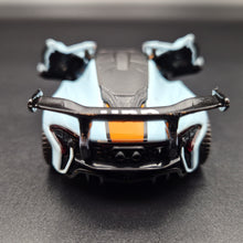 Load image into Gallery viewer, Explorafind 2016 McLaren P1 GTR Gulf Blue 1:40 Die Cast Car
