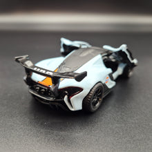 Load image into Gallery viewer, Explorafind 2016 McLaren P1 GTR Gulf Blue 1:40 Die Cast Car
