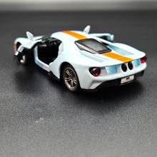 Load image into Gallery viewer, Explorafind 2017 Ford GT Gulf Blue 1:42 Die Cast Car
