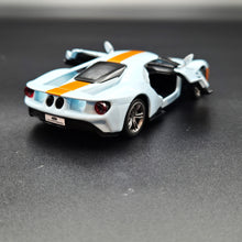 Load image into Gallery viewer, Explorafind 2017 Ford GT Gulf Blue 1:42 Die Cast Car
