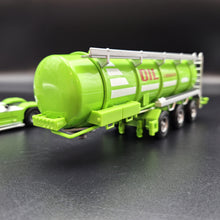 Load image into Gallery viewer, Explorafind 2014 Volvo FH16 Style Fuel/Oil Tanker Semi-Truck Green/White 1:50 Die Cast
