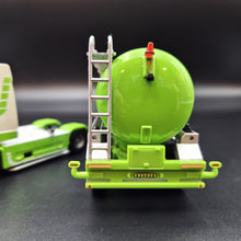 Load image into Gallery viewer, Explorafind 2014 Volvo FH16 Style Fuel/Oil Tanker Semi-Truck Green/White 1:50 Die Cast
