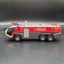 Load image into Gallery viewer, Explorafind 2010 Rosenbauer Panther 6x6 Style Airport Crash Tender Vehicle Red 1:50 Die Cast
