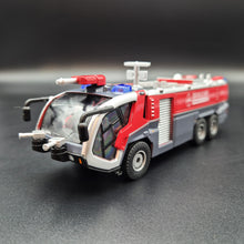 Load image into Gallery viewer, Explorafind 2010 Rosenbauer Panther 6x6 Style Airport Crash Tender Vehicle Red 1:50 Die Cast
