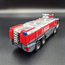 Load image into Gallery viewer, Explorafind 2010 Rosenbauer Panther 6x6 Style Airport Crash Tender Vehicle Red 1:50 Die Cast
