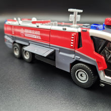 Load image into Gallery viewer, Explorafind 2010 Rosenbauer Panther 6x6 Style Airport Crash Tender Vehicle Red 1:50 Die Cast
