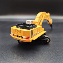 Load image into Gallery viewer, Explorafind Liebherr Style 974 Excavator with Hammer/Drill Implement Yellow 1:87 Die Cast
