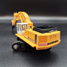 Load image into Gallery viewer, Explorafind Liebherr Style 974 Excavator with Hammer/Drill Implement Yellow 1:87 Die Cast
