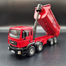 Load image into Gallery viewer, Explorafind 2009 MAN TGS 8x4 Style Dump Truck Red 1:50 Die Cast Truck
