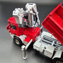 Load image into Gallery viewer, Explorafind 2009 Scania Style Truck with Crane (Hiab) Red 1:50 Die Cast Truck
