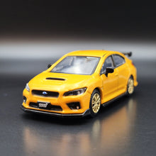 Load image into Gallery viewer, Explorafind 2016 Subaru WRX STI S207 Yellow 1:64 Die Cast Car
