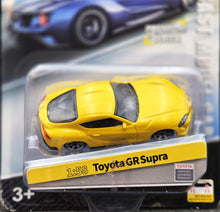 Load image into Gallery viewer, Explorafind 2023 Toyota GR Supra Yellow 1:58 Die Cast Car New
