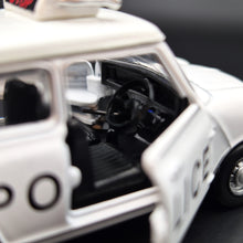 Load image into Gallery viewer, Explorafind 1967 Austin Mini Cooper MKII White Liverpool Police 1:50 Die Cast Car New
