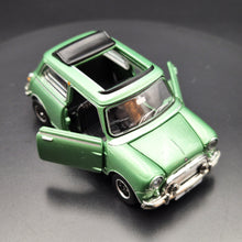 Load image into Gallery viewer, Explorafind 1963 Morris Mini MKI with Sunroof Green 1:50 Die Cast Car New
