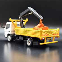 Load image into Gallery viewer, Explorafind 2022 Mitsubishi Fuso Canter with Crane/Bucket 1:76 Die Cast Truck New
