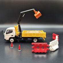 Load image into Gallery viewer, Explorafind 2022 Mitsubishi Fuso Canter with Crane/Bucket 1:76 Die Cast Truck New
