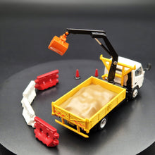 Load image into Gallery viewer, Explorafind 2022 Mitsubishi Fuso Canter with Crane/Bucket 1:76 Die Cast Truck New
