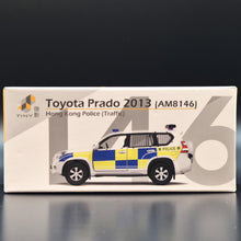 Load image into Gallery viewer, Explorafind 2013 Toyota Prado Hong Kong Police Traffic Division 1:64 Die Cast Car New
