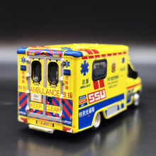 Load image into Gallery viewer, Explorafind 2019 Mercedes-Benz Sprinter FL SSU Fire Services Ambulance 1:64 Die Cast New
