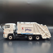 Load image into Gallery viewer, Explorafind 2019 Hino Series 700 Garbage Truck White 1:76 Die Cast Truck New
