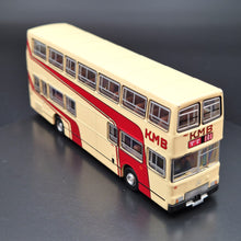 Load image into Gallery viewer, Explorafind 1980 KMB Mercedes Benz O 305 Double Decker Bus Cream/Red 1:110 Die Cast New
