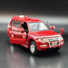 Load image into Gallery viewer, Explorafind 2015 Mitsubishi Pajero Hong Kong FSD F2908 Red 1:64 Die Cast Car New
