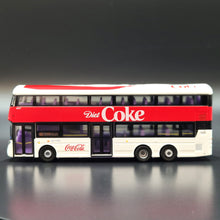 Load image into Gallery viewer, Explorafind Volvo B8L Coca-Cola Double Decker Bus White/Red 1:110 Die Cast New
