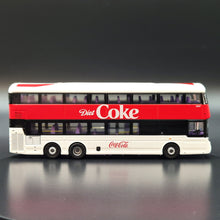 Load image into Gallery viewer, Explorafind Volvo B8L Coca-Cola Double Decker Bus White/Red 1:110 Die Cast New
