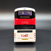 Load image into Gallery viewer, Explorafind Volvo B8L Coca-Cola Double Decker Bus White/Red 1:110 Die Cast New
