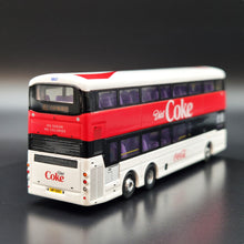 Load image into Gallery viewer, Explorafind Volvo B8L Coca-Cola Double Decker Bus White/Red 1:110 Die Cast New
