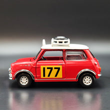 Load image into Gallery viewer, Explorafind 1967 Mini Cooper MKI Rally Red 1:50 Die Cast Car New
