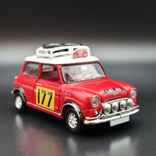 Load image into Gallery viewer, Explorafind 1967 Mini Cooper MKI Rally Red 1:50 Die Cast Car New
