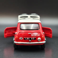 Load image into Gallery viewer, Explorafind 1967 Mini Cooper MKI Rally Red 1:50 Die Cast Car New
