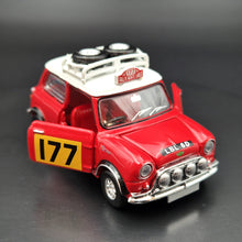 Load image into Gallery viewer, Explorafind 1967 Mini Cooper MKI Rally Red 1:50 Die Cast Car New
