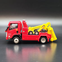 Load image into Gallery viewer, Explorafind 2015 Isuzu N Series NPR Tow Truck Taiwan Police 1:64 Die Cast Truck New
