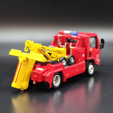 Load image into Gallery viewer, Explorafind 2015 Isuzu N Series NPR Tow Truck Taiwan Police 1:64 Die Cast Truck New
