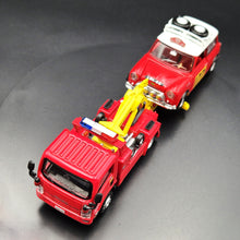 Load image into Gallery viewer, Explorafind 2015 Isuzu N Series NPR Tow Truck Taiwan Police 1:64 Die Cast Truck New
