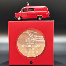 Load image into Gallery viewer, Explorafind 1980 Ford Transit MKII Lighting Tender Van Hong Kong FSD Red 1:76 Die Cast New
