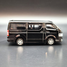 Load image into Gallery viewer, Explorafind 2017 Toyota Hiace Black 1:64 Die Cast Van New
