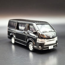 Load image into Gallery viewer, Explorafind 2017 Toyota Hiace Black 1:64 Die Cast Van New
