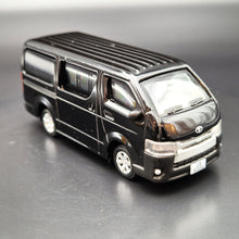 Load image into Gallery viewer, Explorafind 2017 Toyota Hiace Black 1:64 Die Cast Van New
