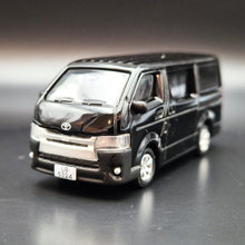 Load image into Gallery viewer, Explorafind 2017 Toyota Hiace Black 1:64 Die Cast Van New
