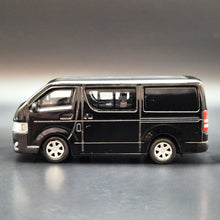 Load image into Gallery viewer, Explorafind 2017 Toyota Hiace Black 1:64 Die Cast Van New
