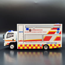 Load image into Gallery viewer, Explorafind 2015 Isuzu N Series NPR Paramedic Equipment Tender Truck 1:64 Die Cast New
