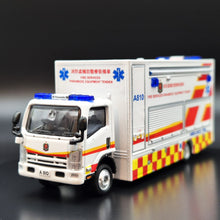 Load image into Gallery viewer, Explorafind 2015 Isuzu N Series NPR Paramedic Equipment Tender Truck 1:64 Die Cast New
