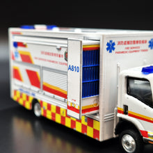 Load image into Gallery viewer, Explorafind 2015 Isuzu N Series NPR Paramedic Equipment Tender Truck 1:64 Die Cast New
