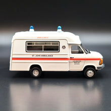 Load image into Gallery viewer, Explorafind 1980 Ford Transit MKII UK St. John Ambulance White 1:76 Die Cast New
