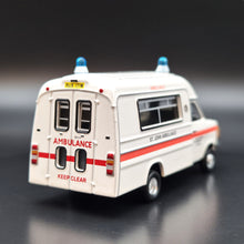 Load image into Gallery viewer, Explorafind 1980 Ford Transit MKII UK St. John Ambulance White 1:76 Die Cast New
